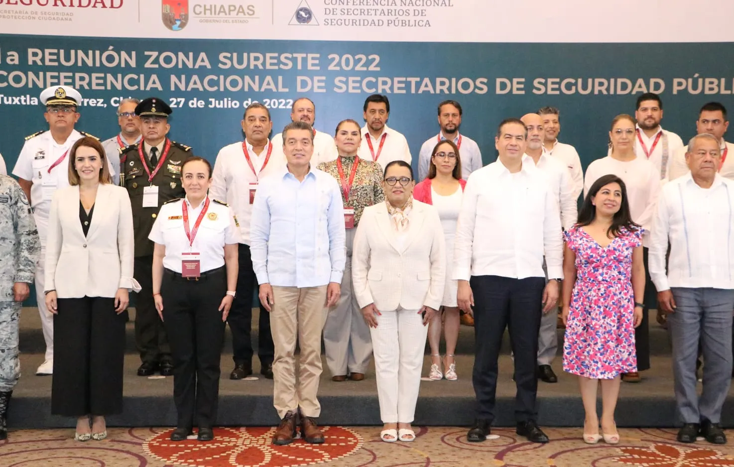 Rutilio Escandón y Rosa Icela Rodríguez encabezan Conferencia Nacional de Secretarios de Seguridad Pública