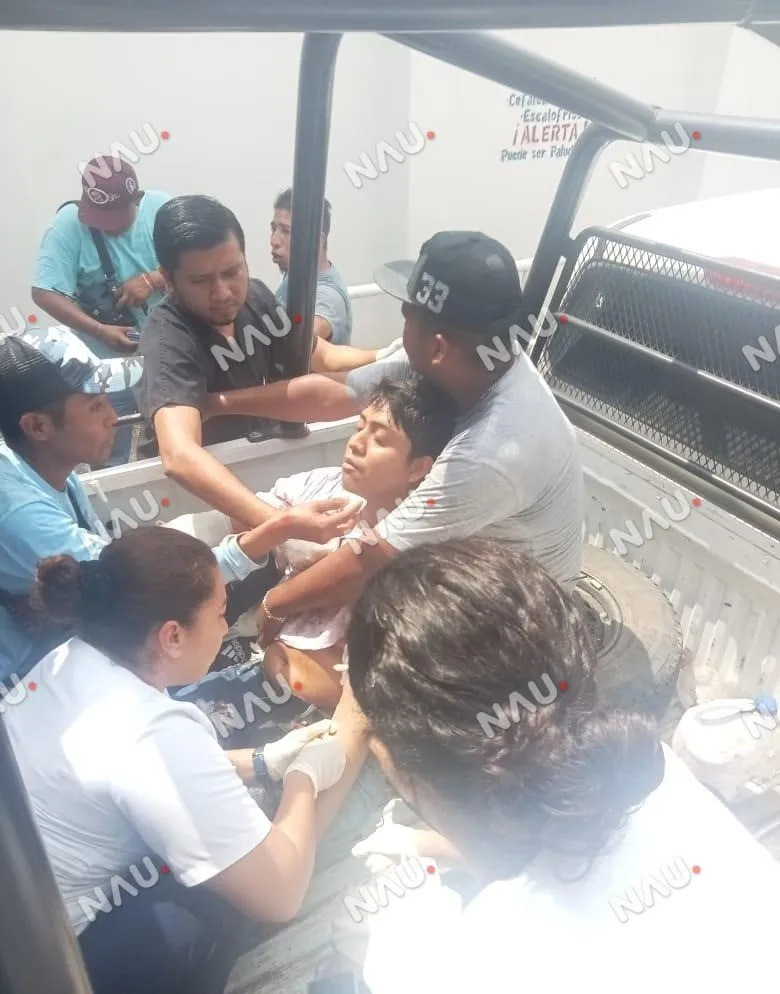 Tres lesionados deja un enfrentamientos en Suchiate
