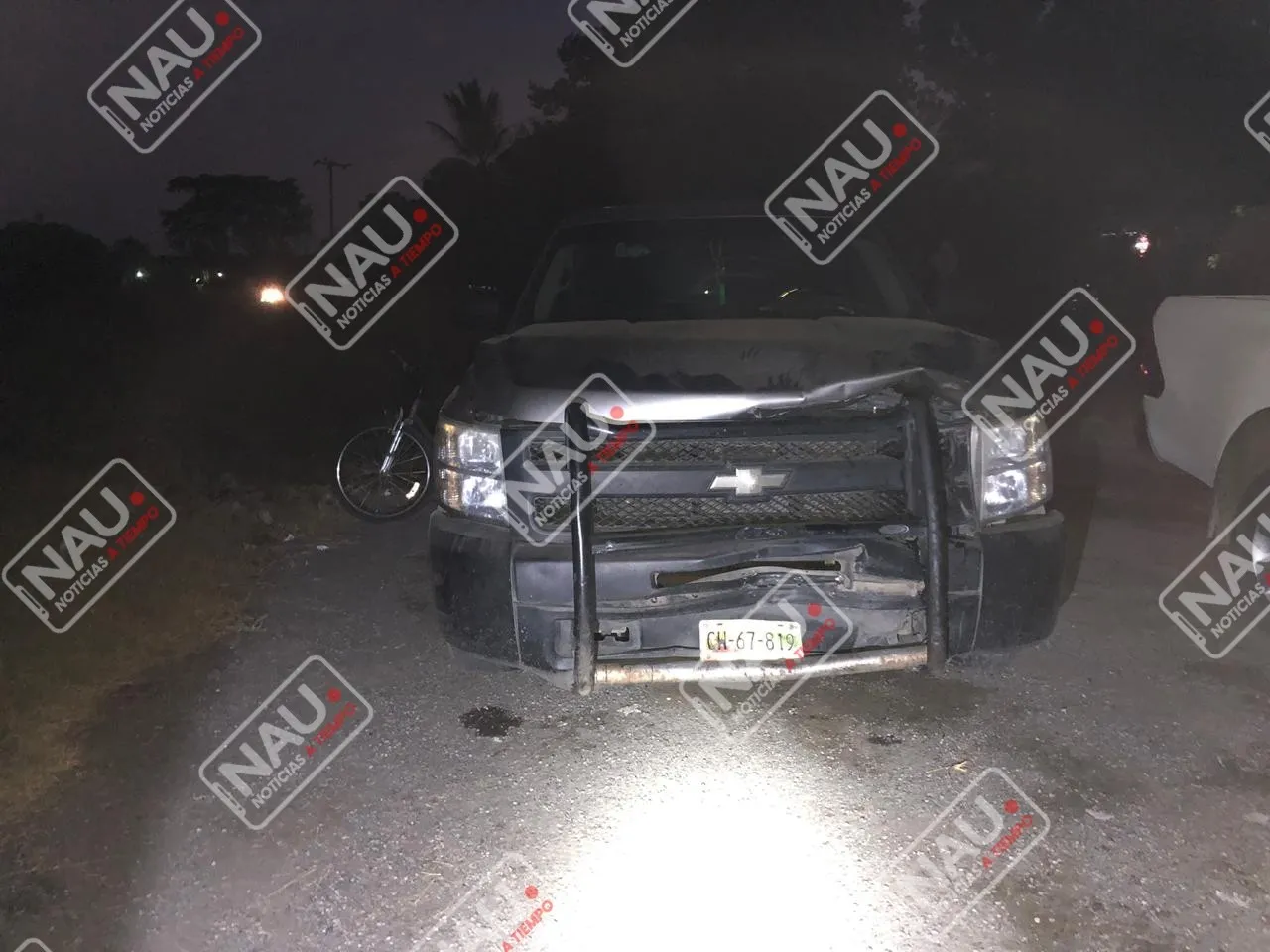 Sólo daños en accidente en el Ejido el Manzano
