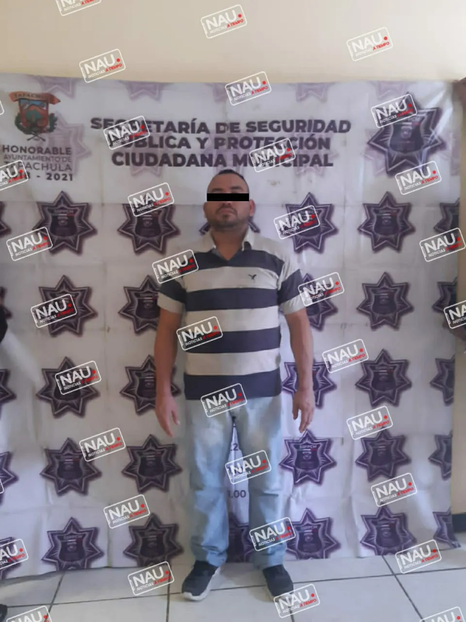 Golpeador de mujer fue detenido.