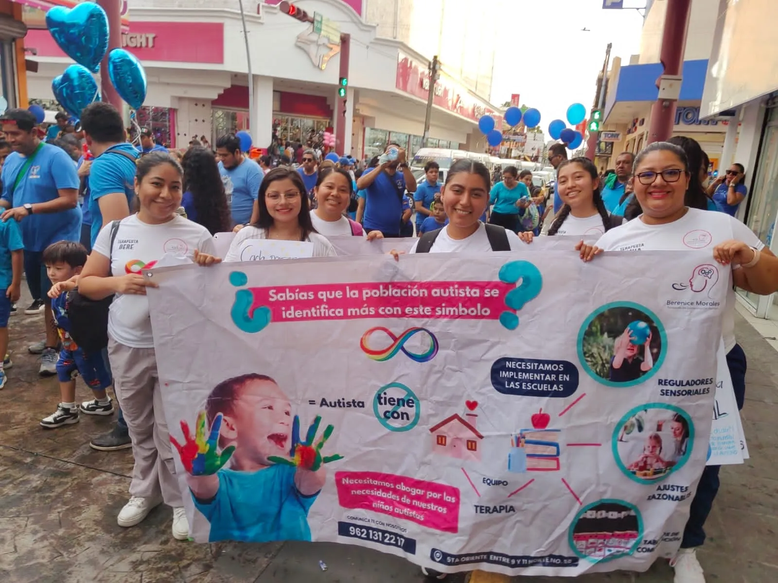 Tapachula se une en una marcha por la inclusión de personas con autismo