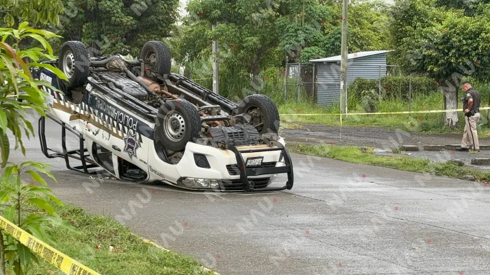 Un accidente en colonia Solidaridad 2000: dos policías lesionados