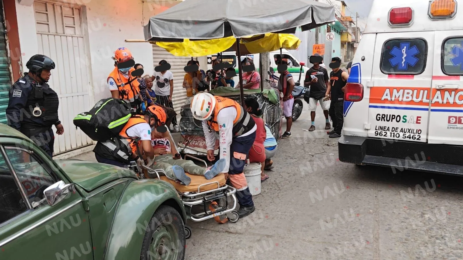 Sujeto golpea a su esposa a pedradas cerca del mercado San Juan