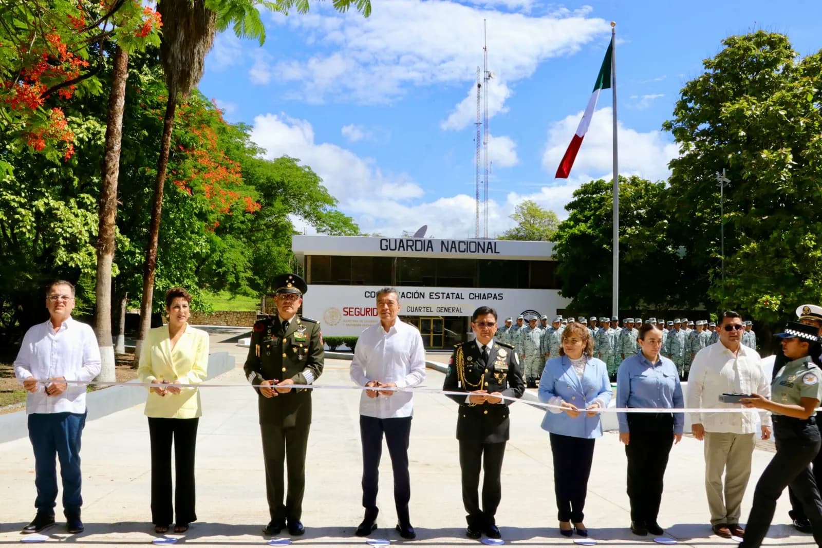 Asiste Rutilio Escandón a la conmemoración del 5º Aniversario de la Guardia Nacional