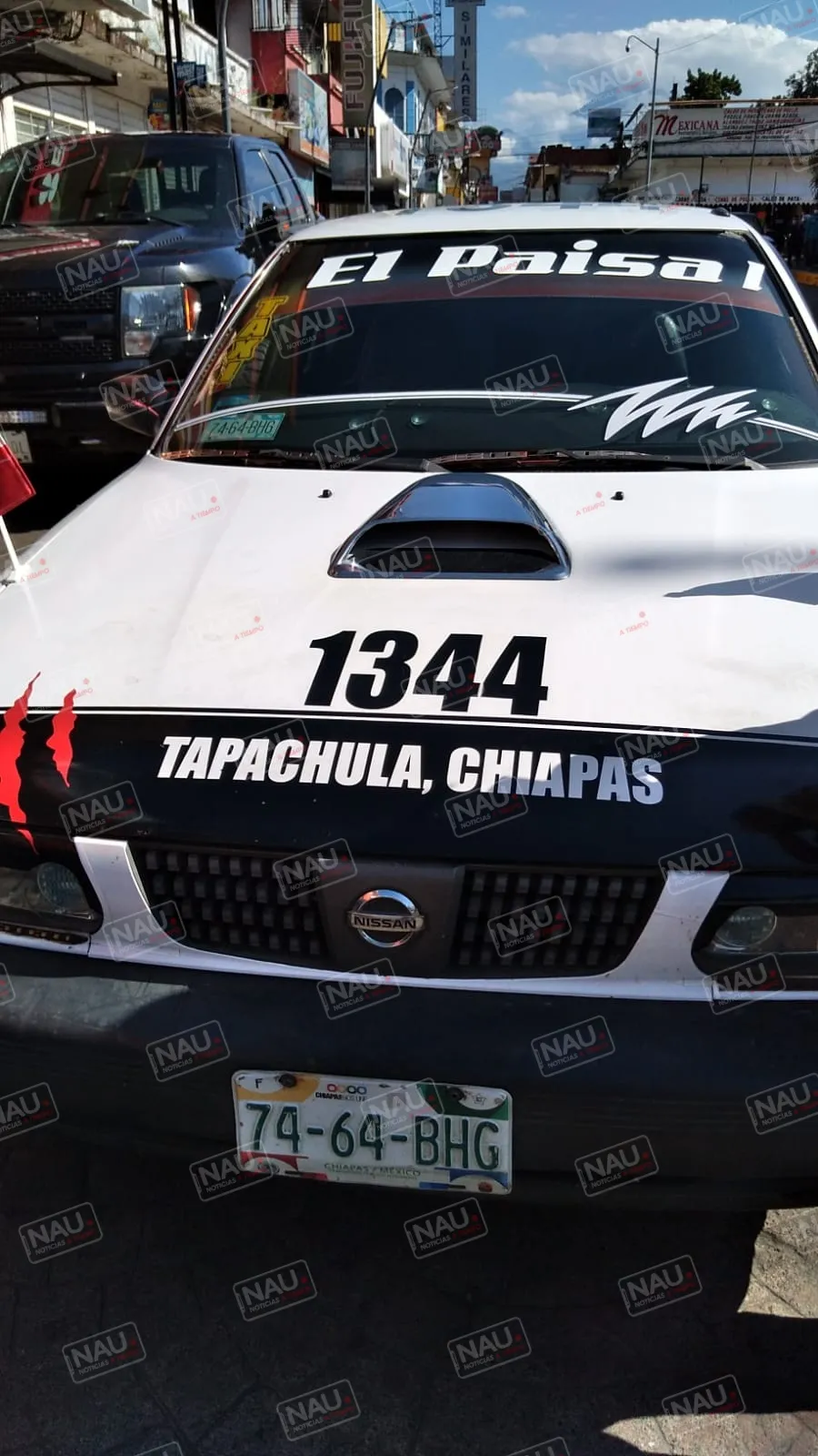 Infraccionan a conductor de taxi por portar torreta en vehículo del servicio público