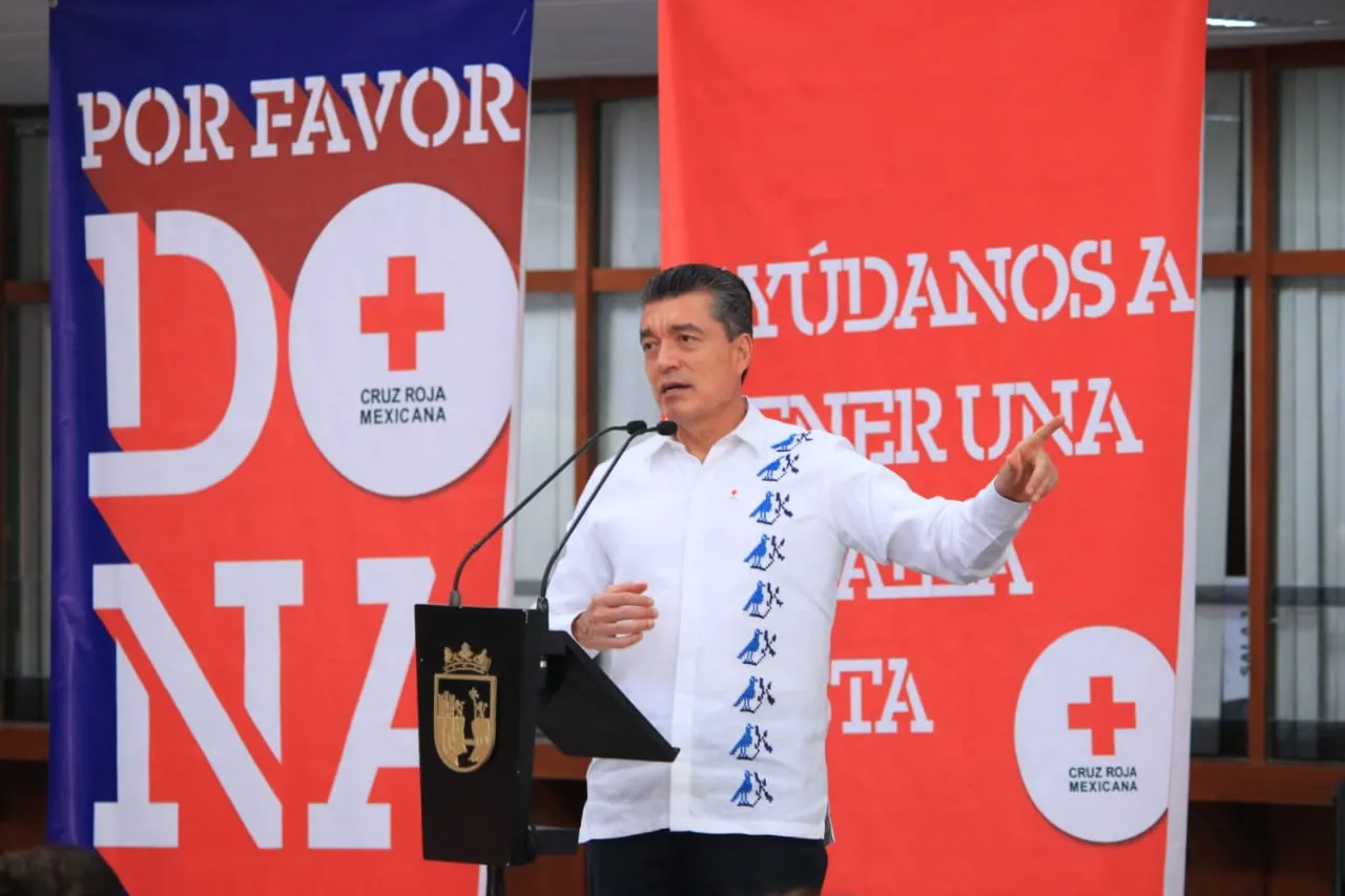 Rutilio Escandón llama al pueblo chiapaneco a participar en Colecta Anual Cruz Roja Mexicana 2021