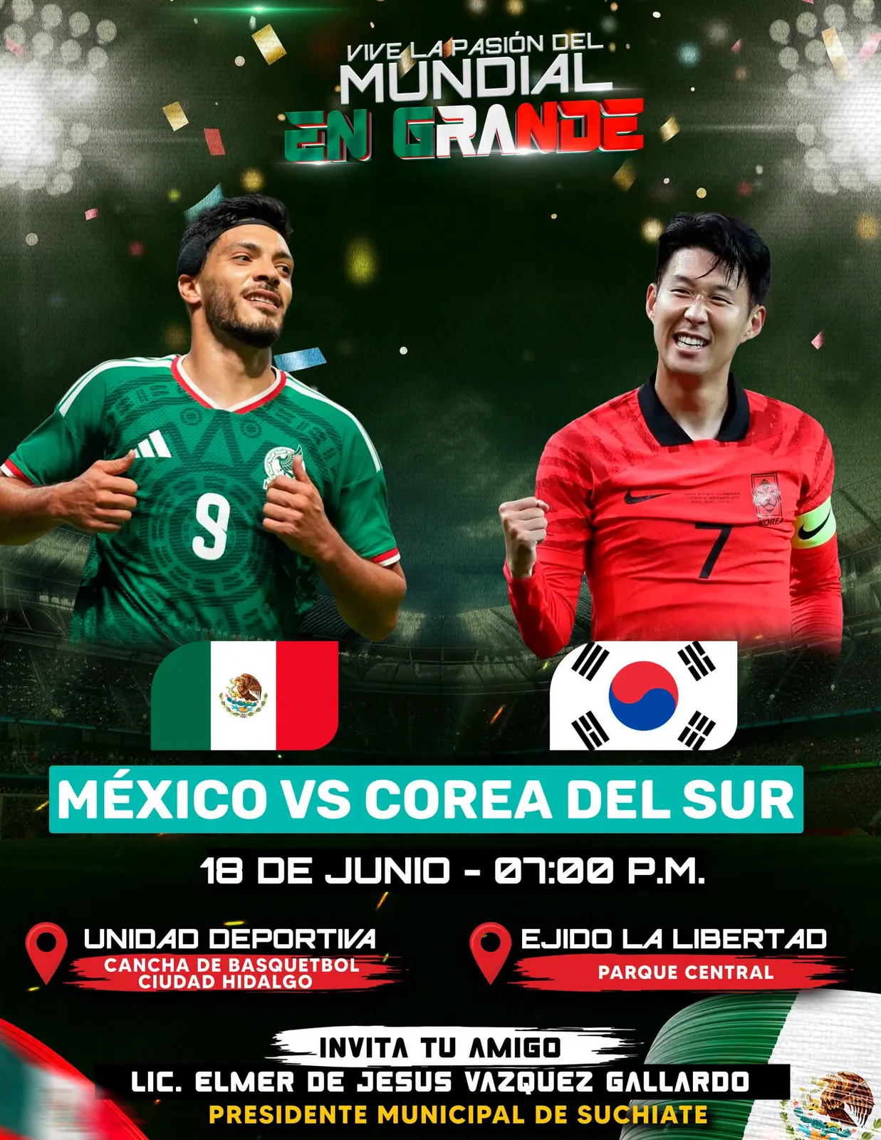 Invita Elmer de Jesús a respaldar a la Selección Mexicana en espacios de convivencia familiar