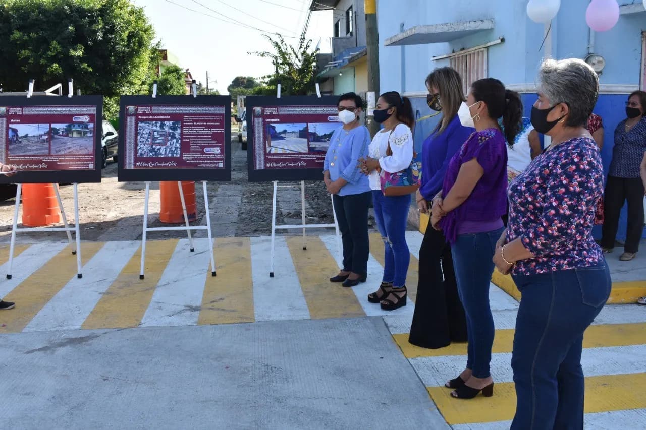 Inauguran Pavimentación Mixta De Calles En Colonia Benito Juárez
