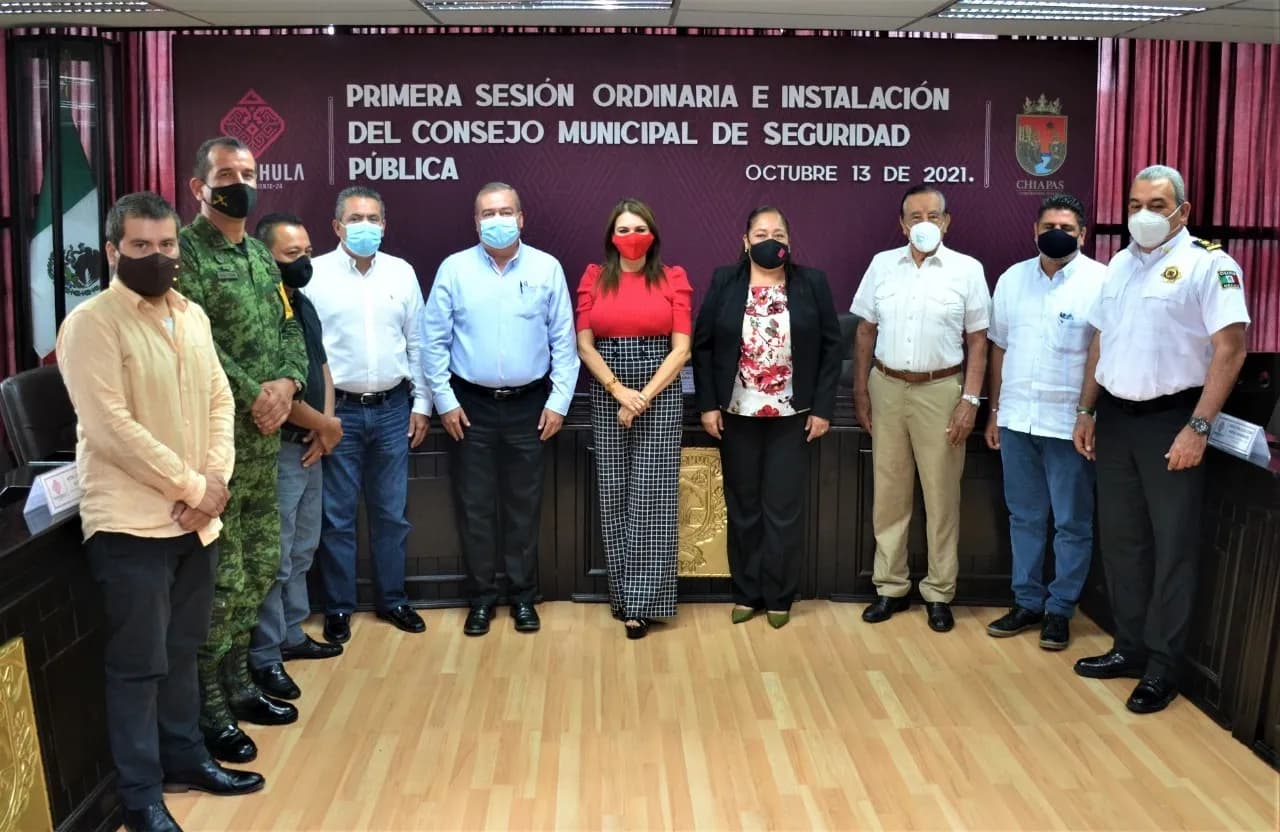 INSTALAN EN TAPACHULA EL CONSEJO MUNICIPAL DE SEGURIDAD DE PÚBLICA