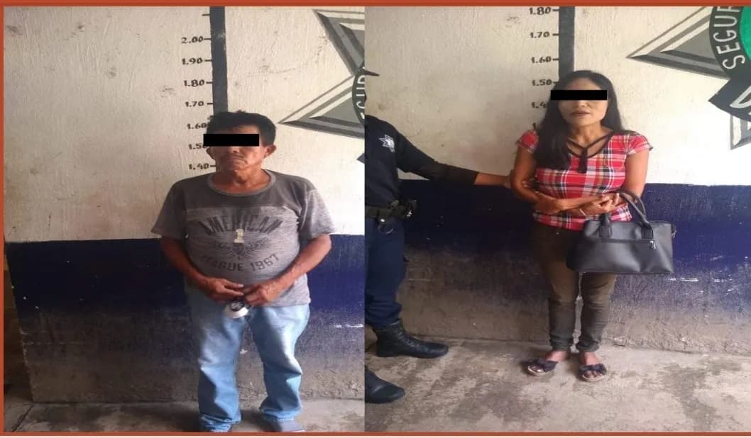 Huixtlecos detenidos en Cacahoatán acusados de robo.