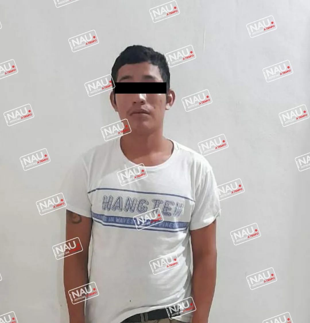 Ebrio conductor de motocicleta fue detenido en Huehuetán.