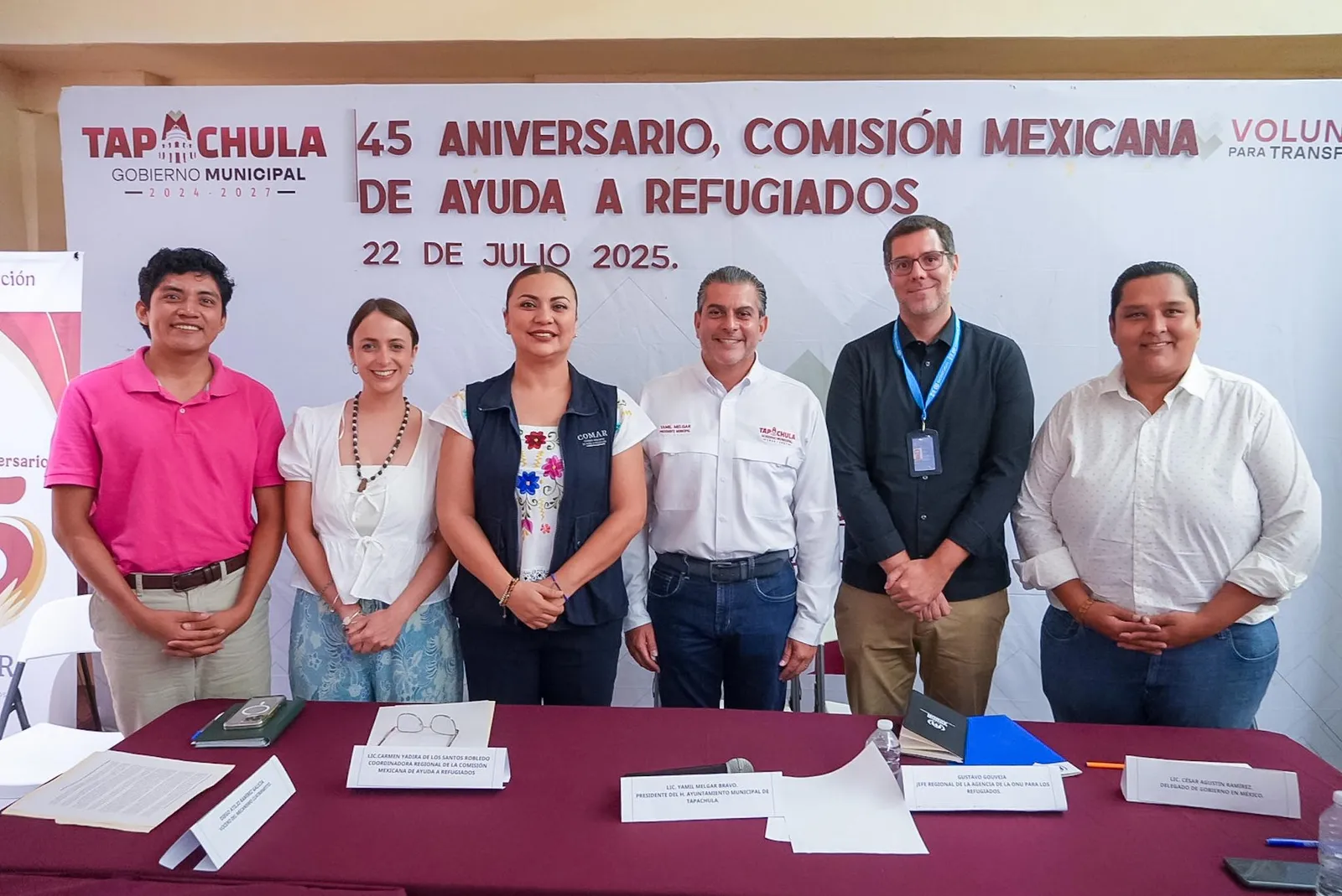 Yamil Melgar reconoce labor de la COMAR en su 45 aniversario