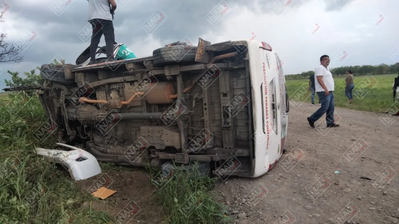 Un herido deja volcadura