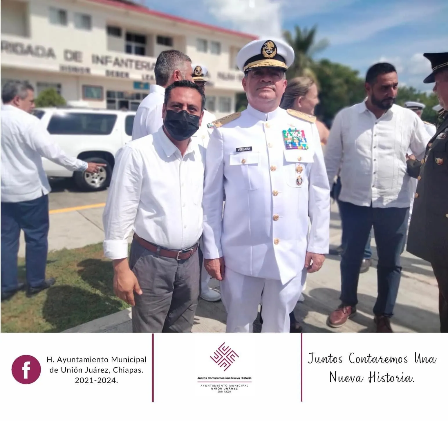 Gobierno Municipal Asiste a la Conmemoración del 197 “Aniversario de la Armada de México”, en Puerto Chiapas
