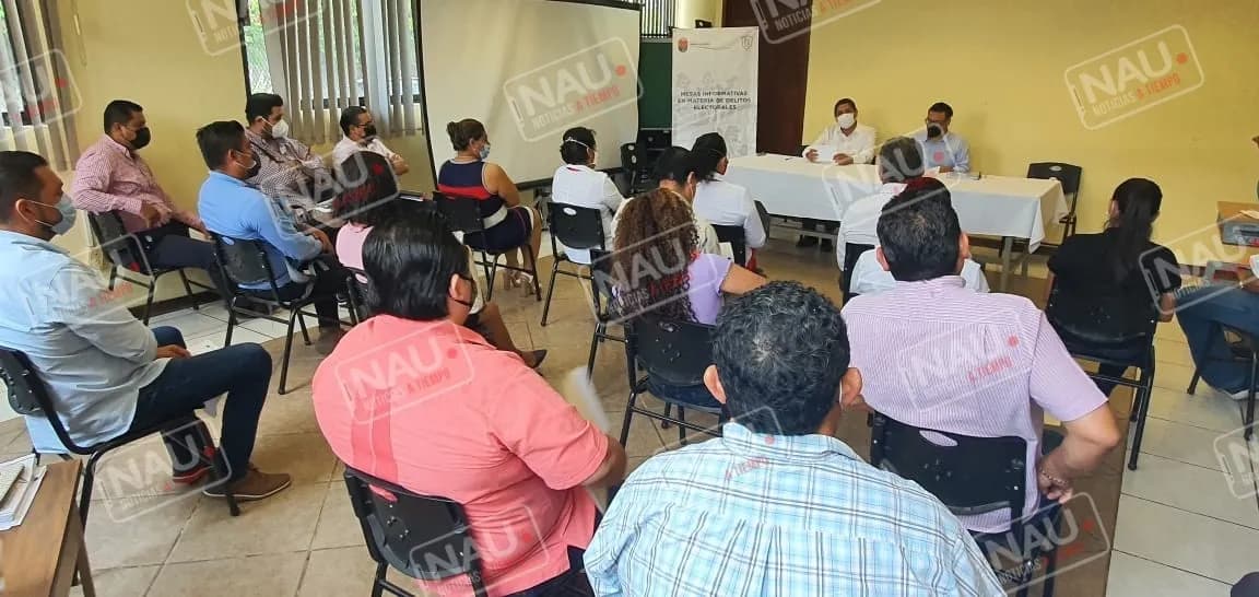 Capacita Fiscalía Electoral a integrantes de Consejos del IEPC y representantes de partidos en Tapachula