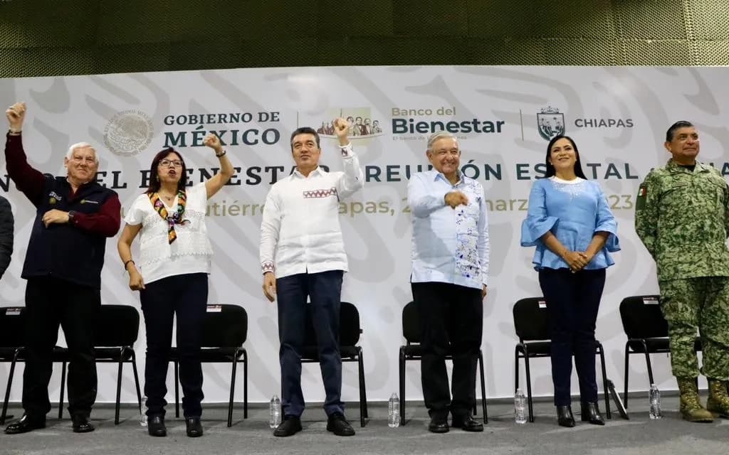 Participa Rutilio Escandón en reunión estatal del Banco del Bienestar, encabezada por AMLO