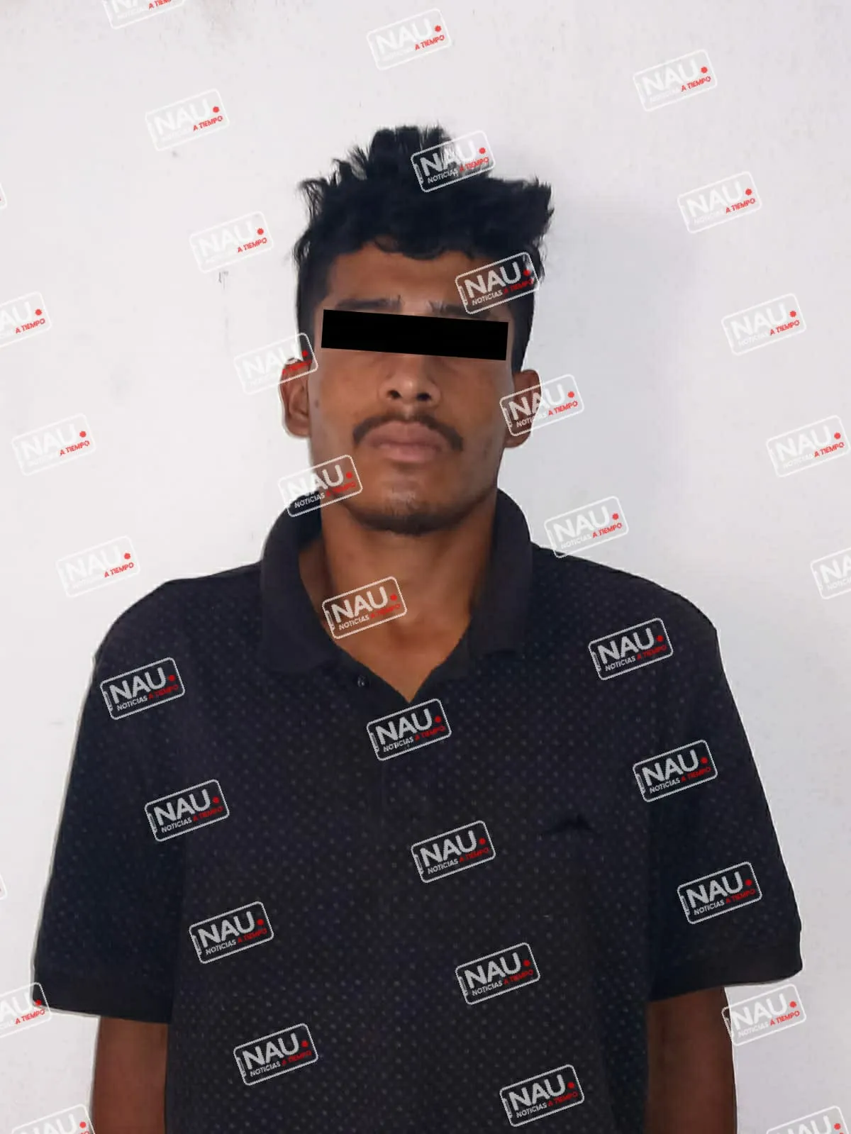 Detienen a sujeto con cuchillo