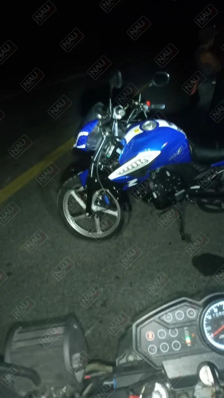 Derrapa motociclista en Mapastepec