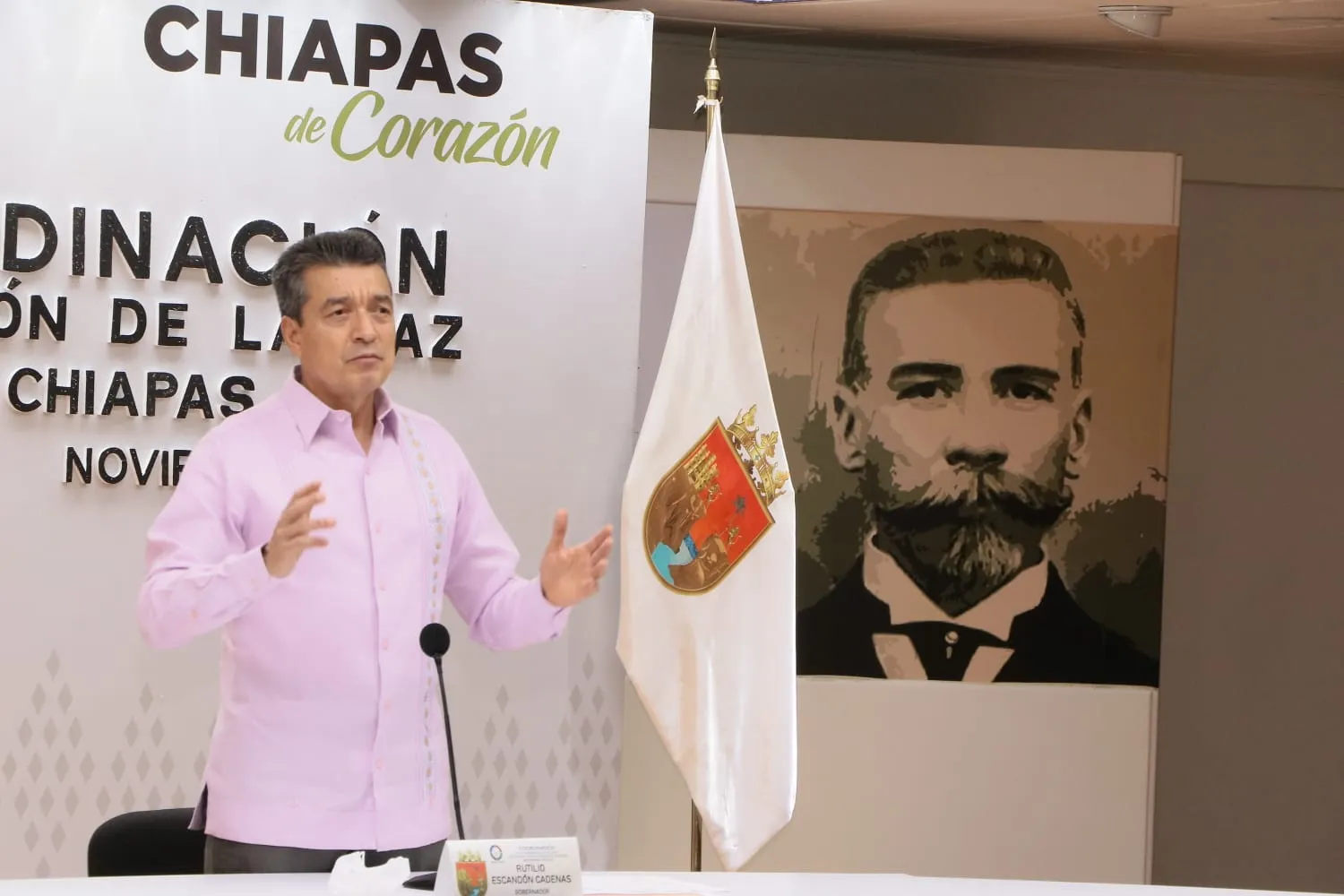 Reconoce Rutilio Escandón a instituciones que forman parte de la Mesa de Seguridad