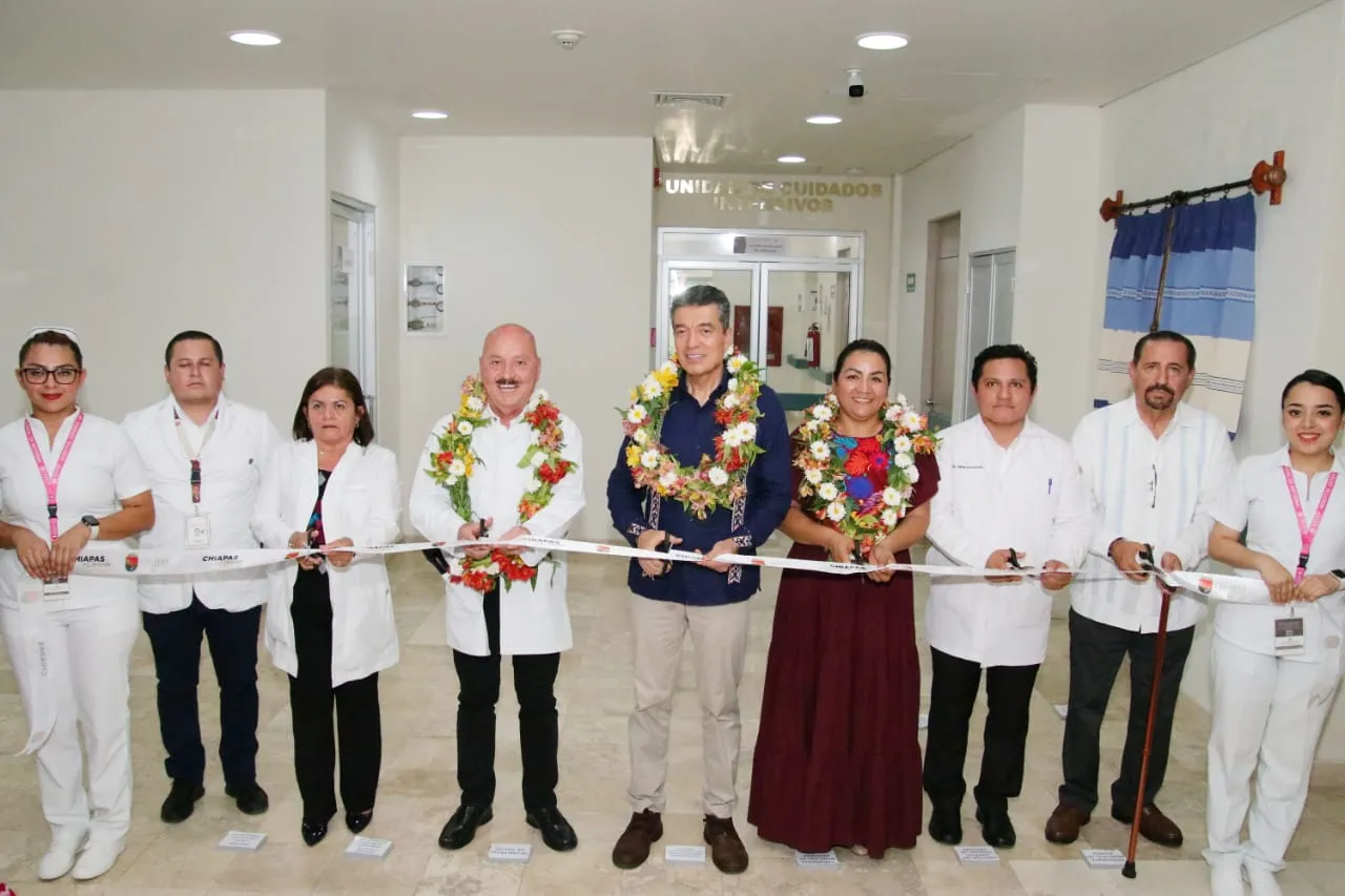 Hospital General de Reforma ya cuenta con Unidad de Terapia Intensiva; la inaugura Rutilio Escandón