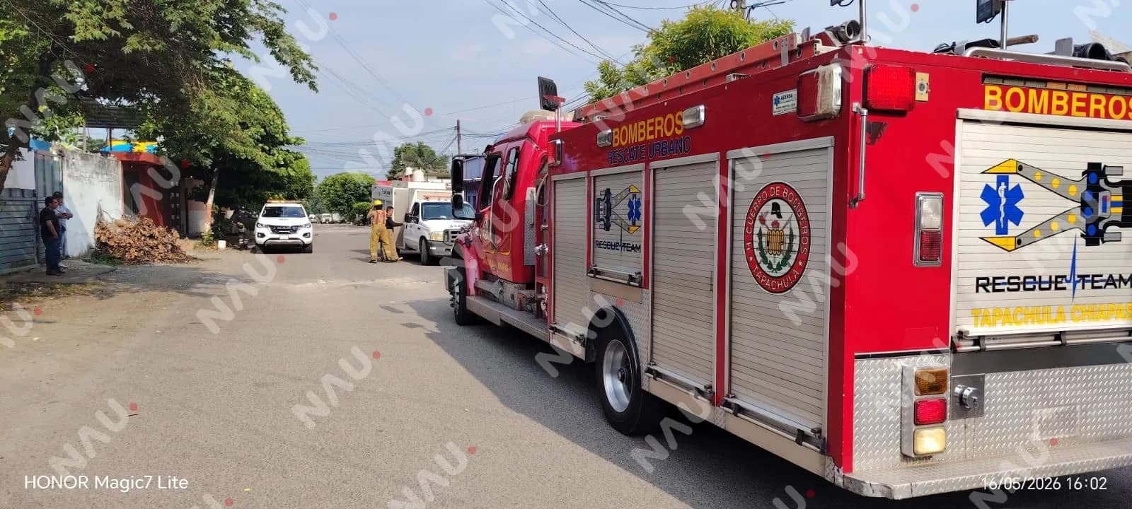 Incendio en vivienda de Tapachula moviliza a cuerpos de emergencia