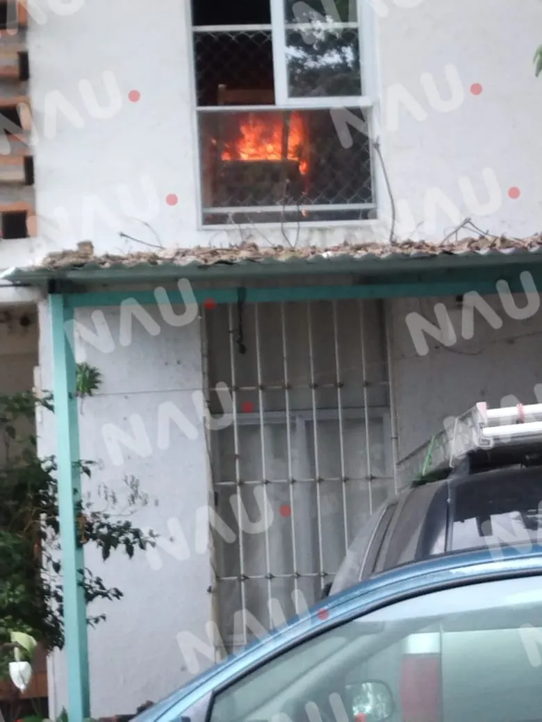 Explota tanque de gas de 10 kg en el fraccionamiento la flora