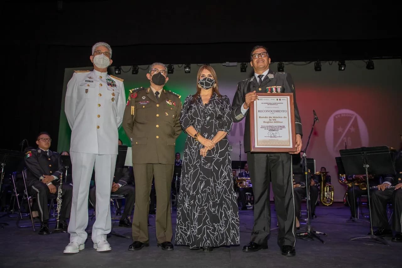 Gran Concierto Presenta La Banda De Música De La VII Región Militar En Tapachula