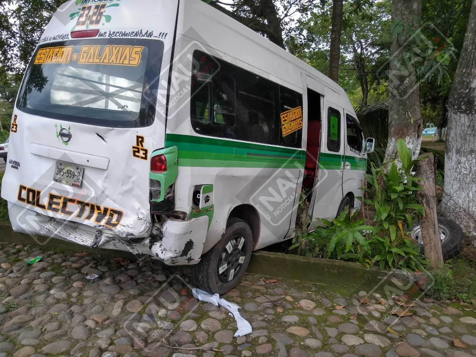 Dos lesionados deja accidente en Tuxtla Chico