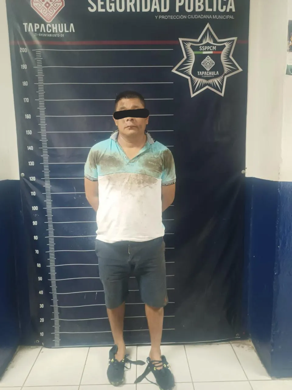 POLICÍA VIOLETA DE TAPACHULA DETUVO A PRESUNTO PEDERASTA