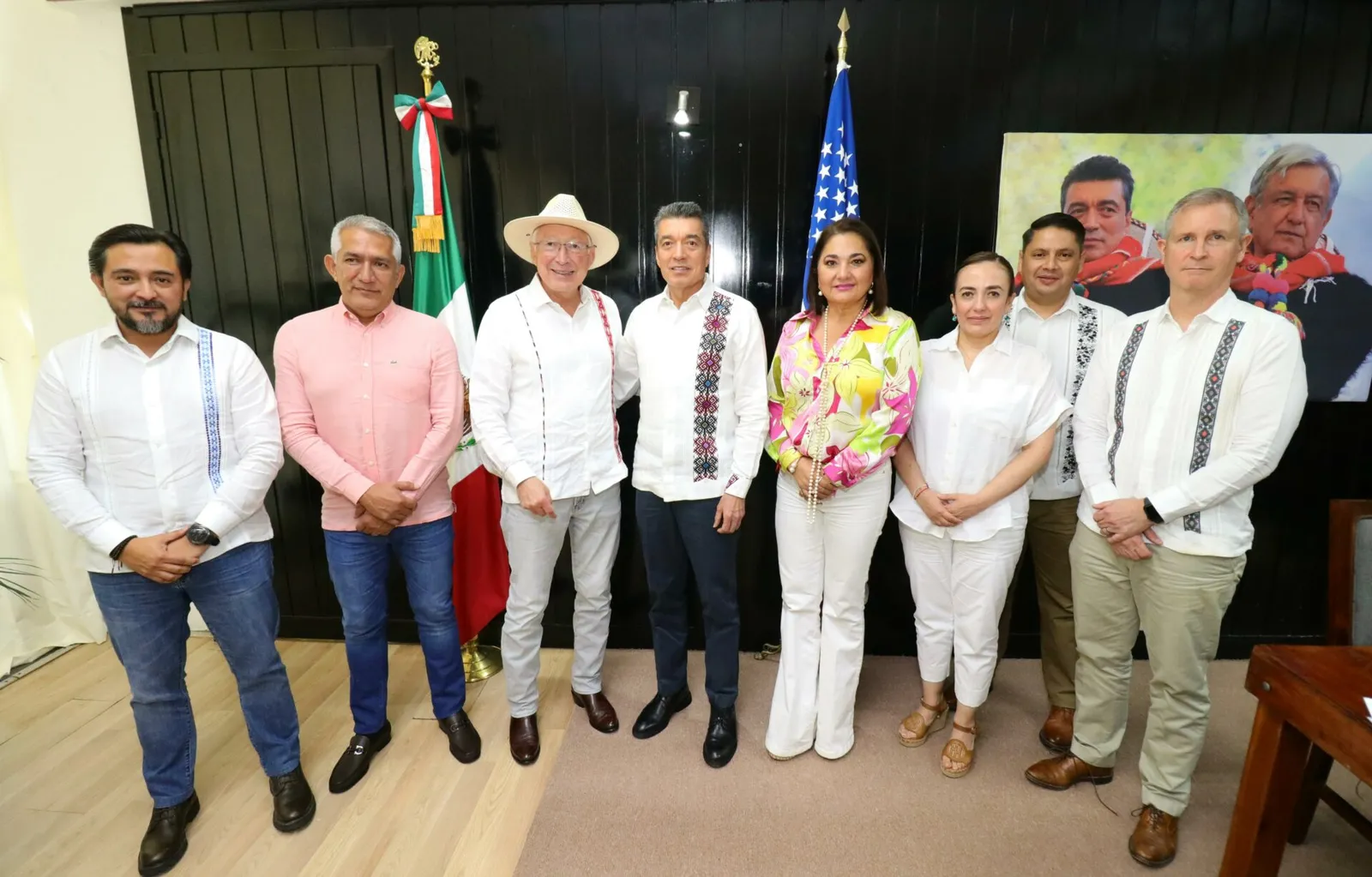 En reunión, Rutilio Escandón y Ken Salazar abordan temas de seguridad, migración, economía y justicia