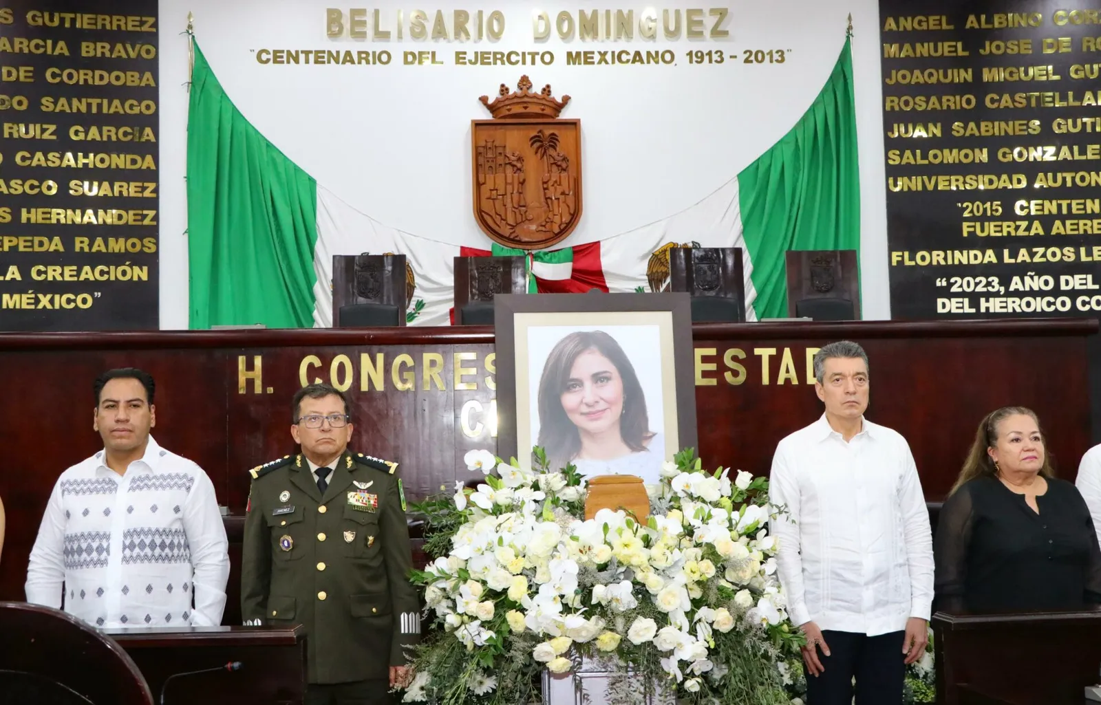 LXVIII Legislatura Local realiza homenaje póstumo a Rosalinda López, esposa del gobernador Rutilio Escandón