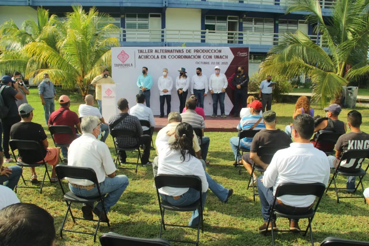 AYUNTAMIENTO Y UNACH FORTALECEN ESQUEMAS DE CAPACITACIÓN AL SECTOR ACUÍCOLA