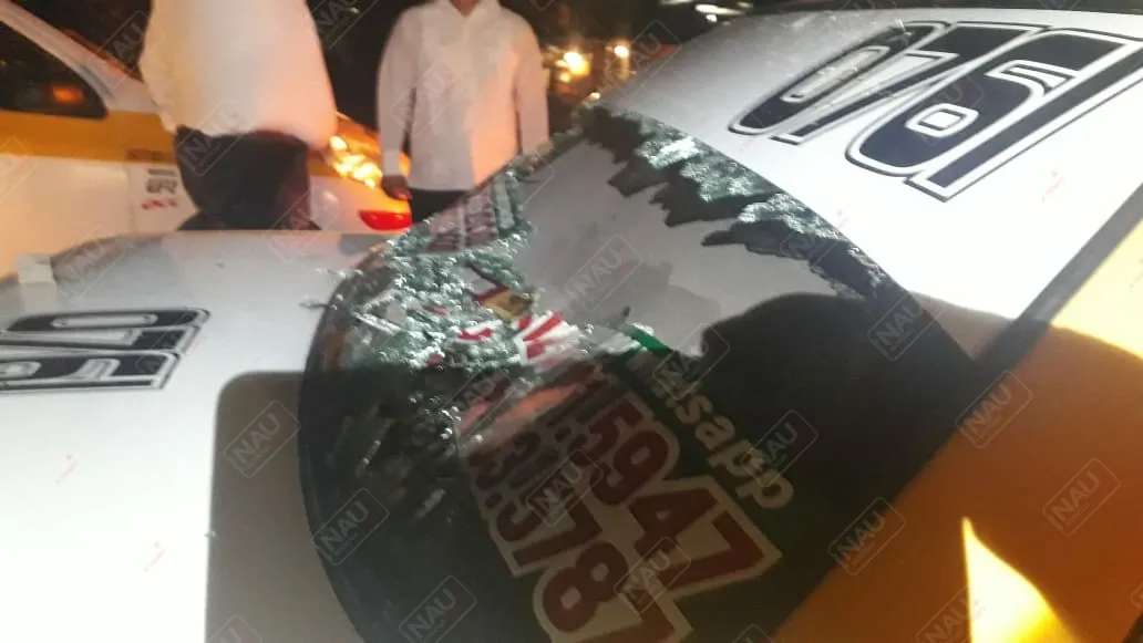 Detenido por ocasionar daños a un taxi