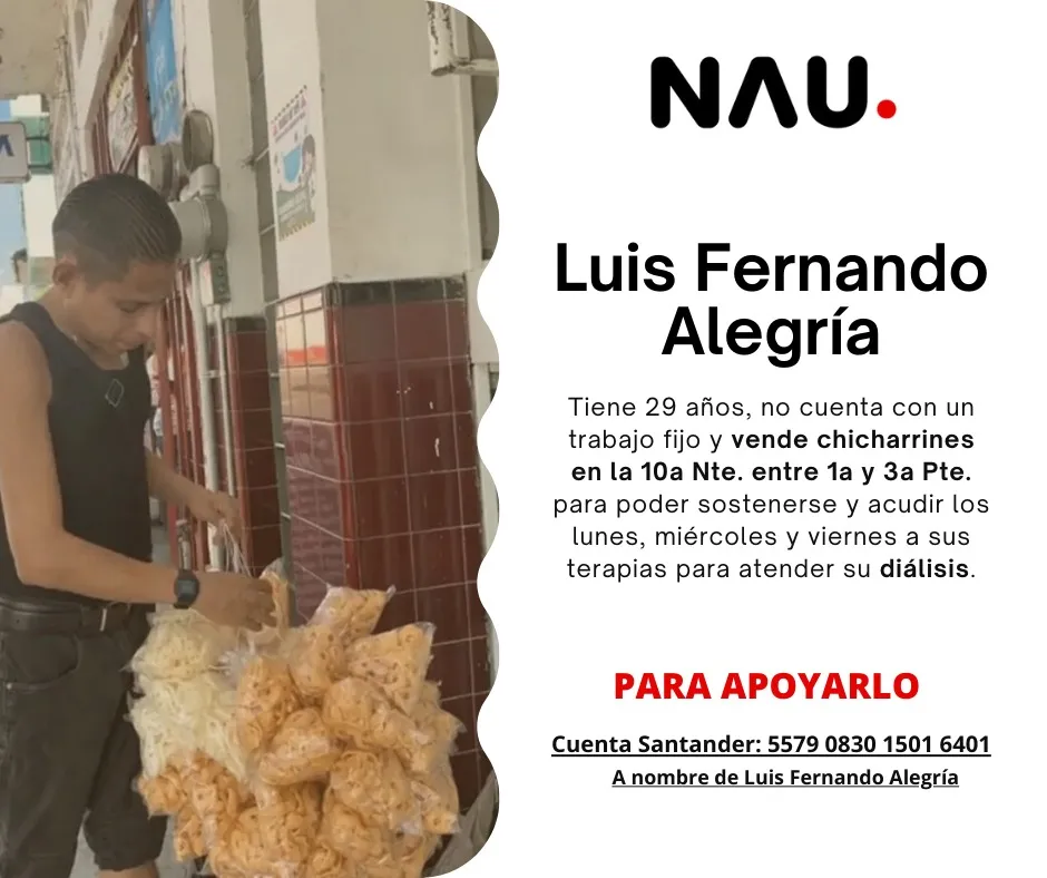 Ayudemos a ayudar a Luis Fernando Alegría