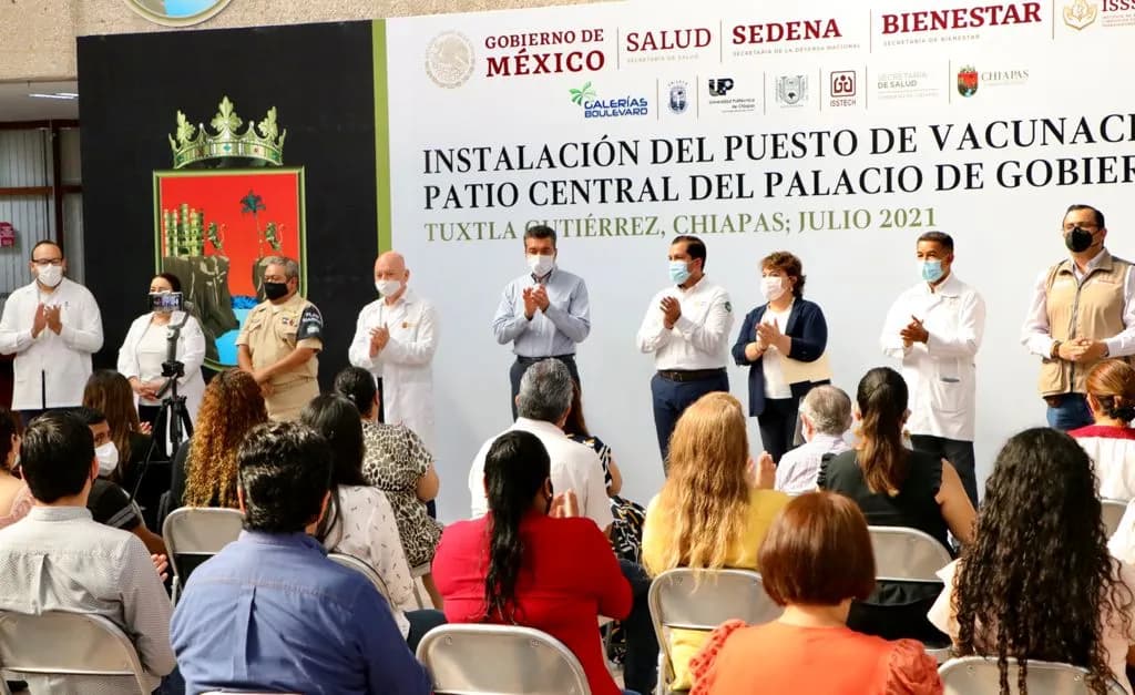 Contra COVID-19, arranca estrategia de vacunación itinerante en espacios públicos y privados: Rutilio Escandón