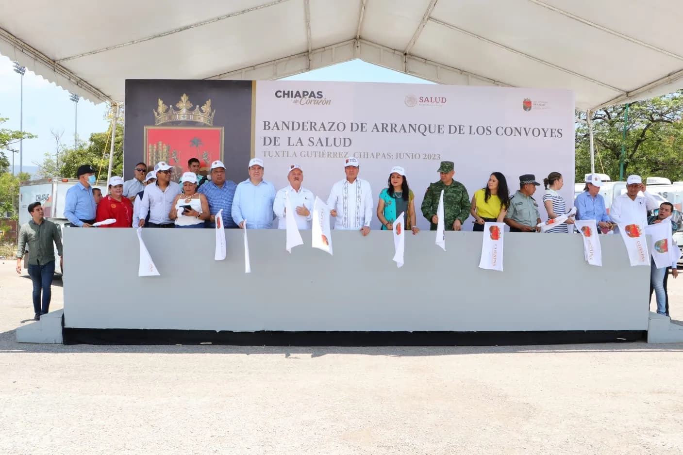 Rutilio Escandón encabeza arranque de los Convoyes de la Salud para fortalecer la atención médica móvil