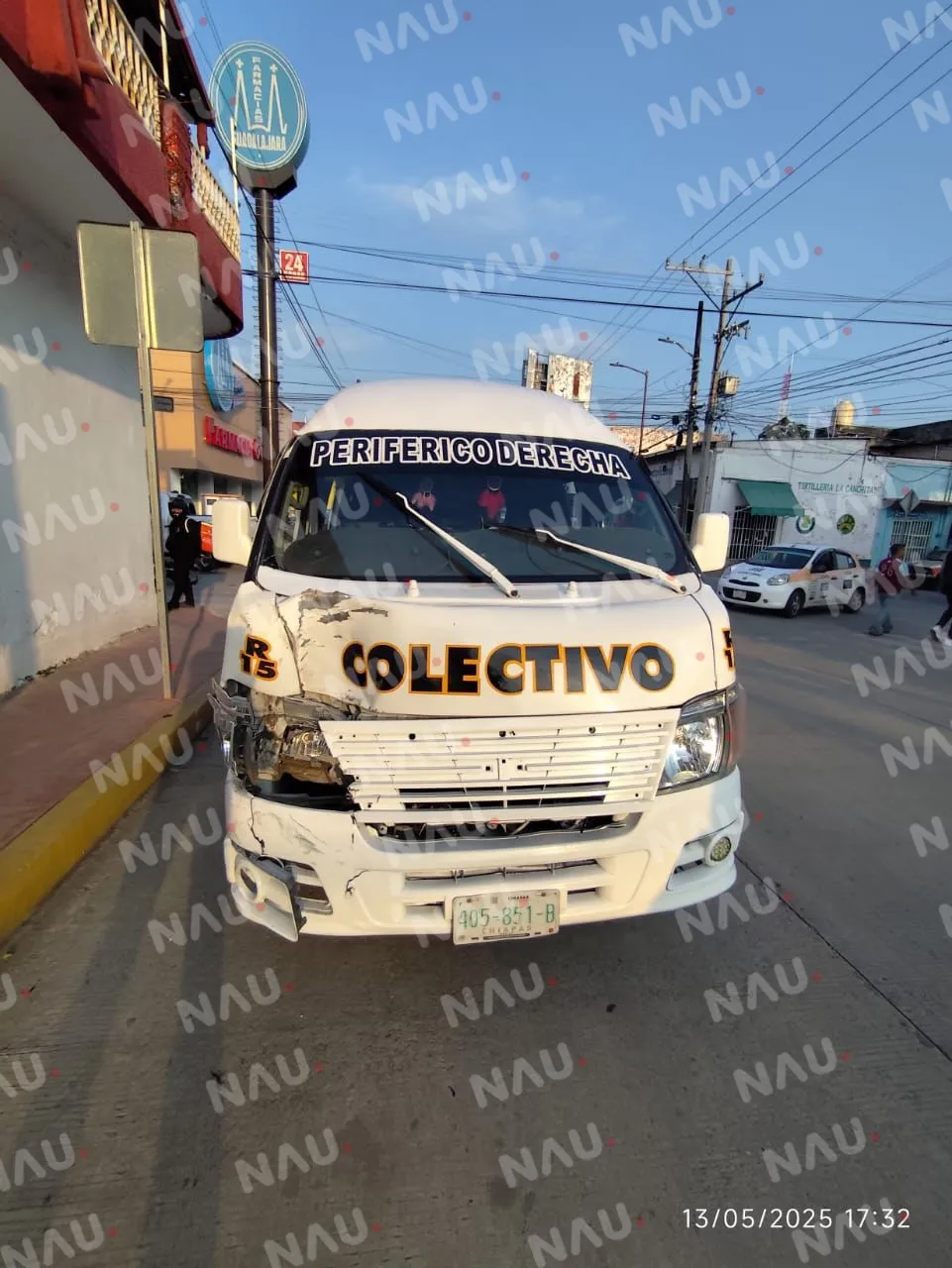 Motociclista lesionado tras choque en el centro de Tapachula