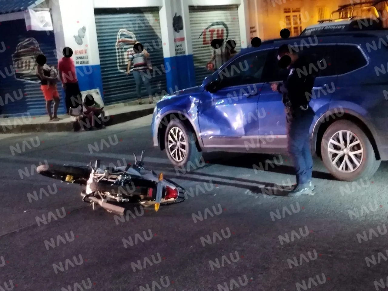 Atropellado en 11 Sur y 20 Oriente: Accidente entre Camioneta Volkswagen Tiguan y Motocicleta Italika 200cc