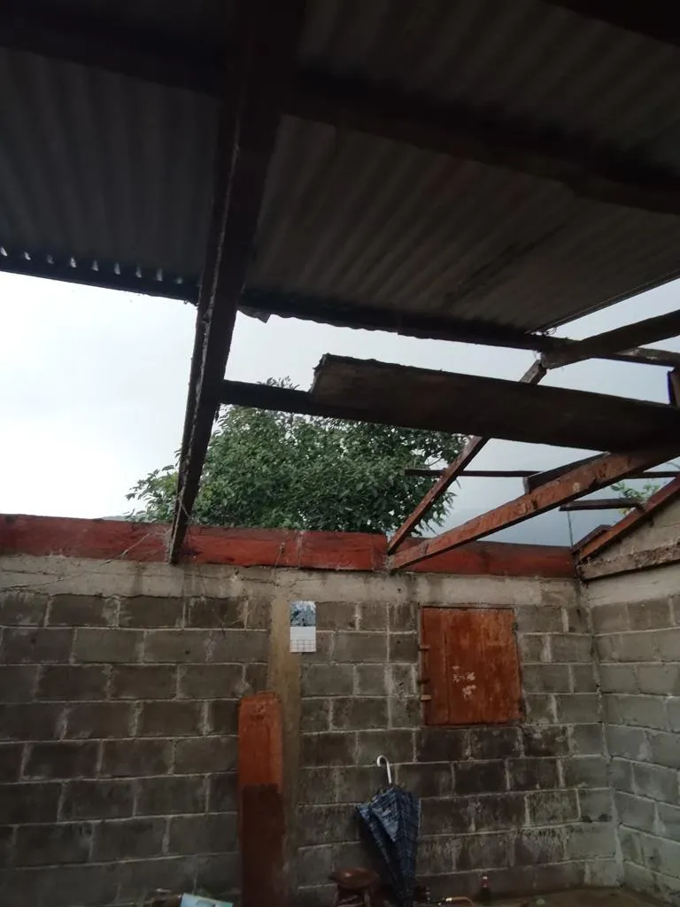 22 familias afectadas por lluvias en Union Juarez