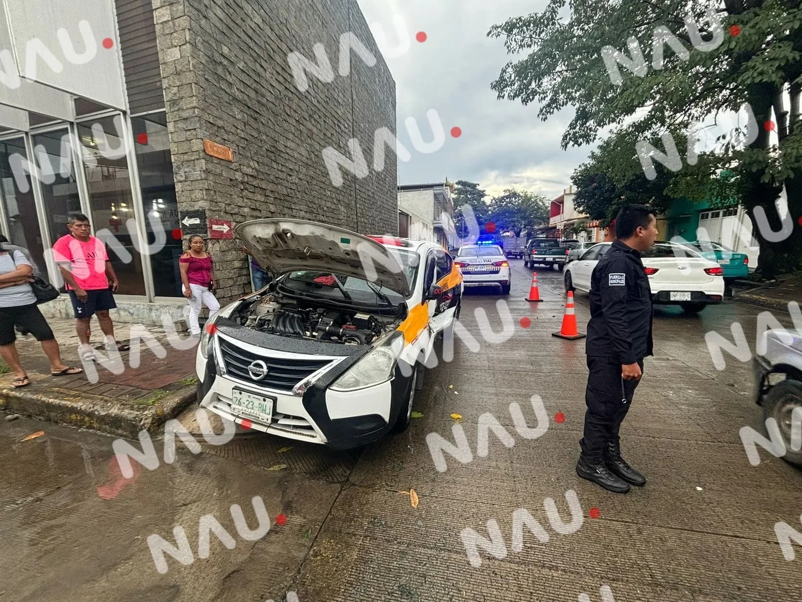 Taxista ocasiona accidente vial en Tapachula