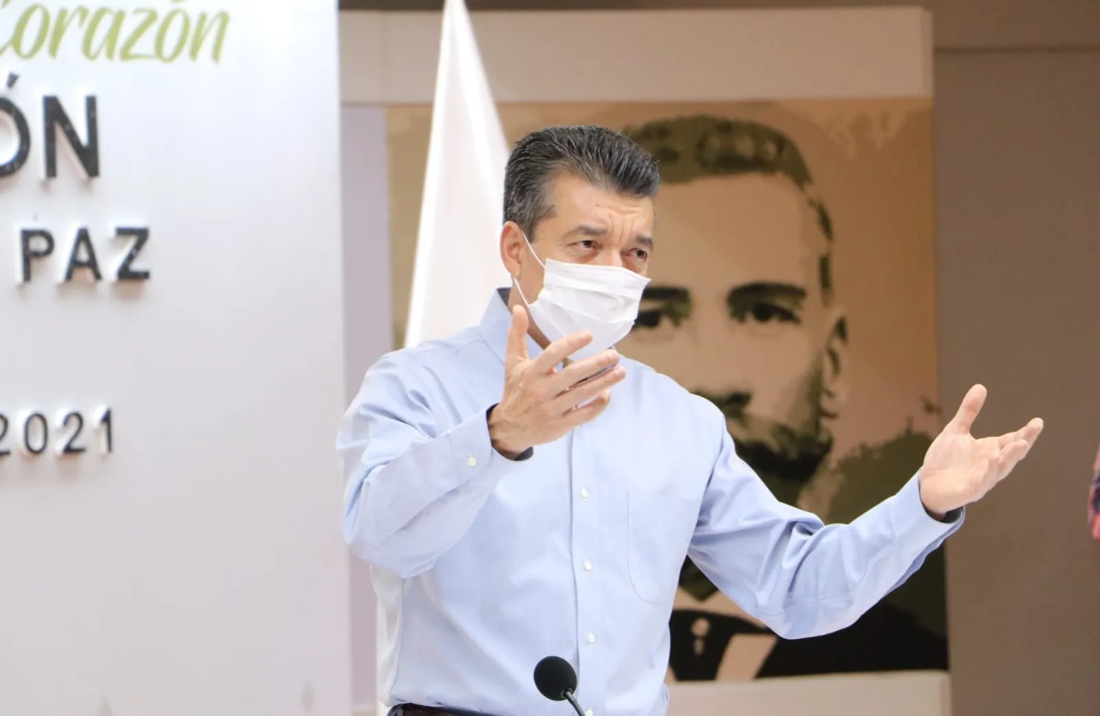 Llegaron a Chiapas 121 mil 600 vacunas contra COVID-19 este martes, informa Rutilio Escandón