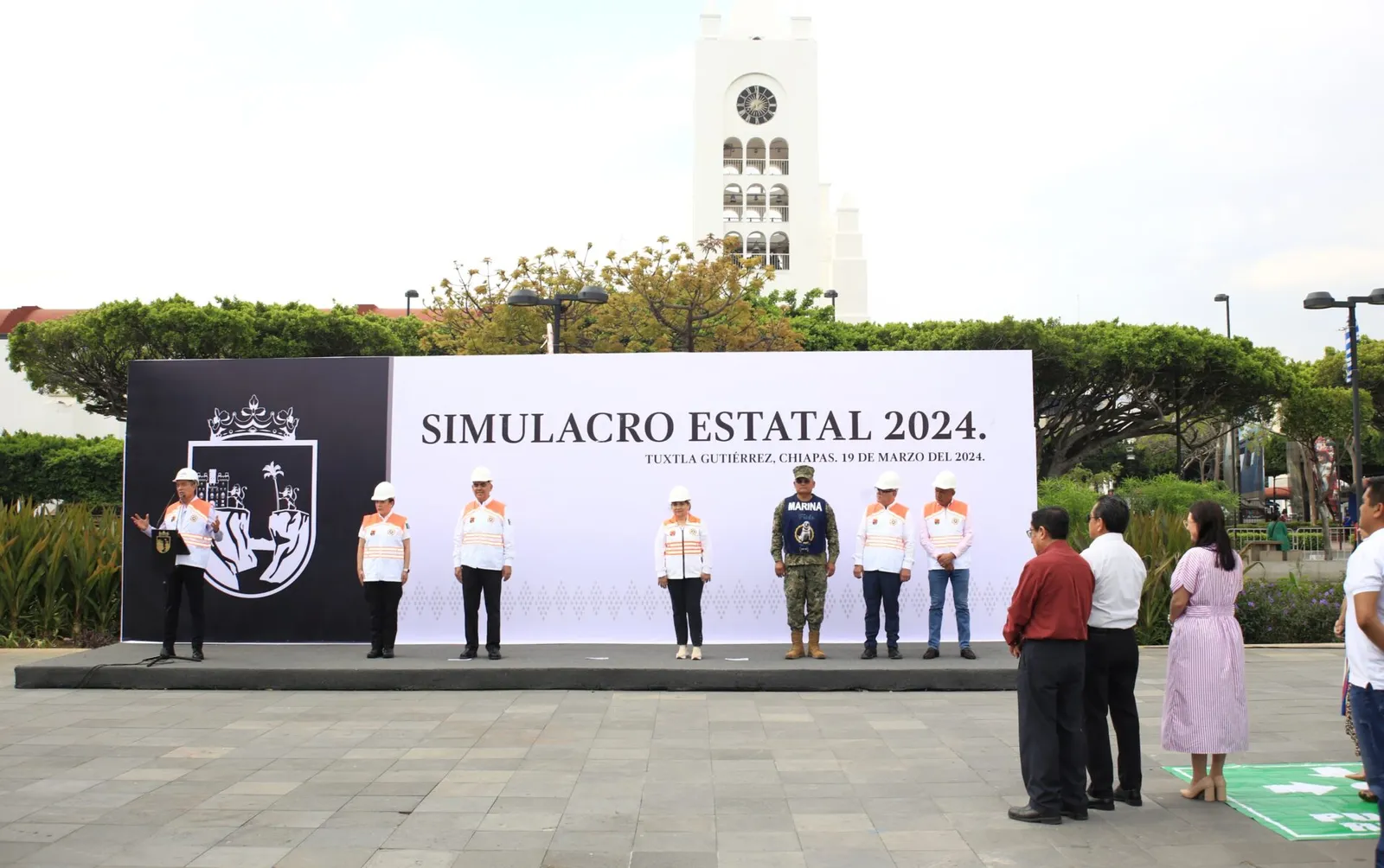 Más de 400 mil personas participan en Simulacro Estatal 2024 en Chiapas