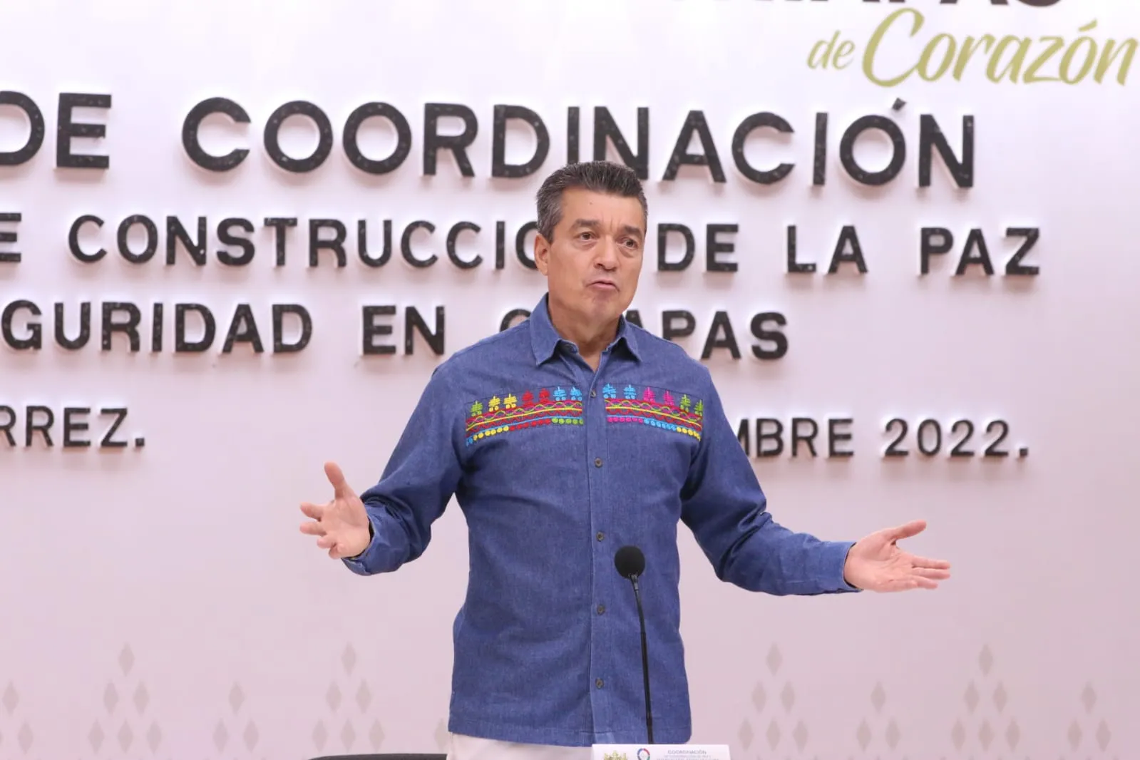 Chiapas va bien en materia de seguridad y economía gracias al esfuerzo conjunto: Rutilio Escandón