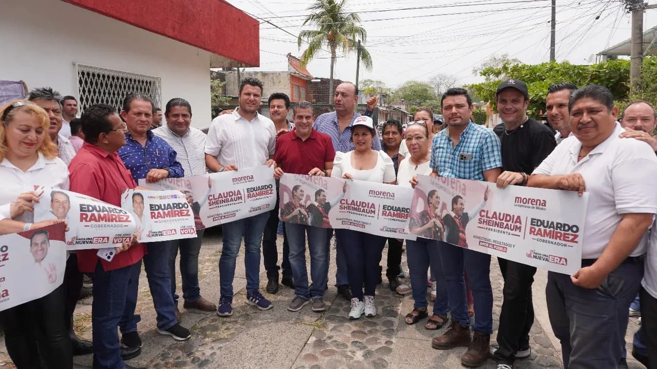 Transportistas organizados invitaron a Yamil Melgar a la promoción del voto de Eduardo Ramírez y Claudia sheinbaum.