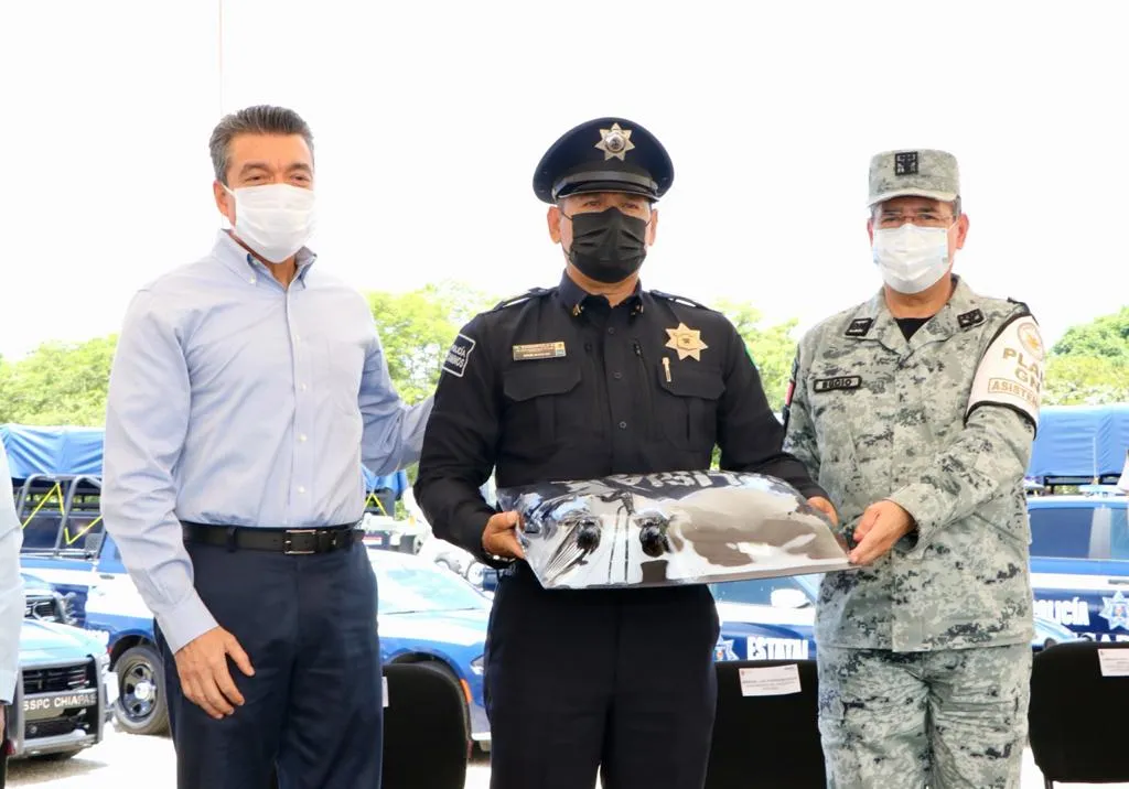 Con mayor equipamiento, vehículos y capacitación, Rutilio Escandón fortalece la seguridad en Chiapas