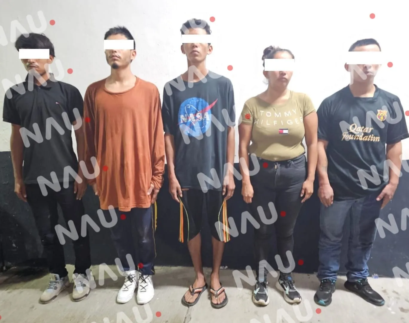 En Operativo Antipandillas SSyPC detiene a cinco implicados en diversos delitos en Tapachula y Suchiate; dos de ellos con orden de captura en Guatemala