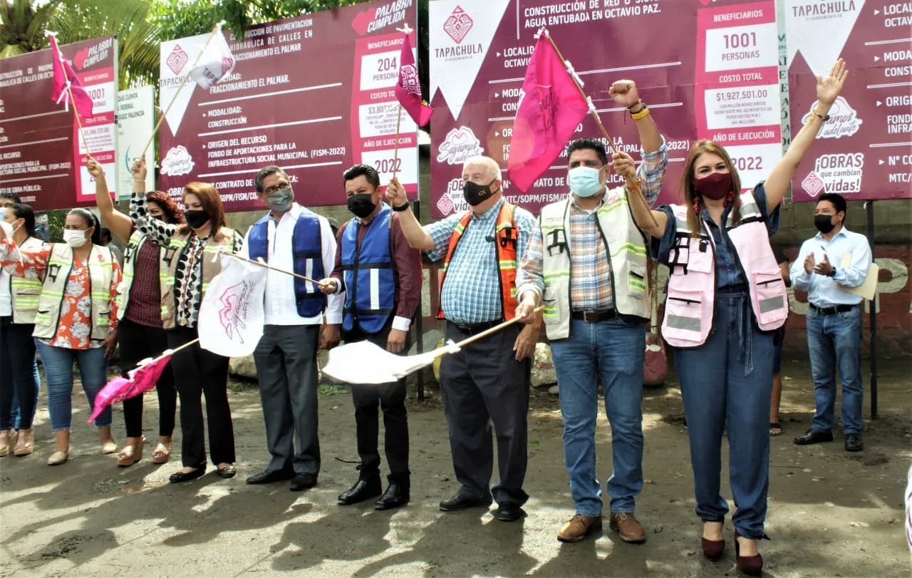 ROSY URBINA DA BANDERAZO DE OBRA INTEGRAL DE LA 11ª AVENIDA SUR PROLONGACIÓN