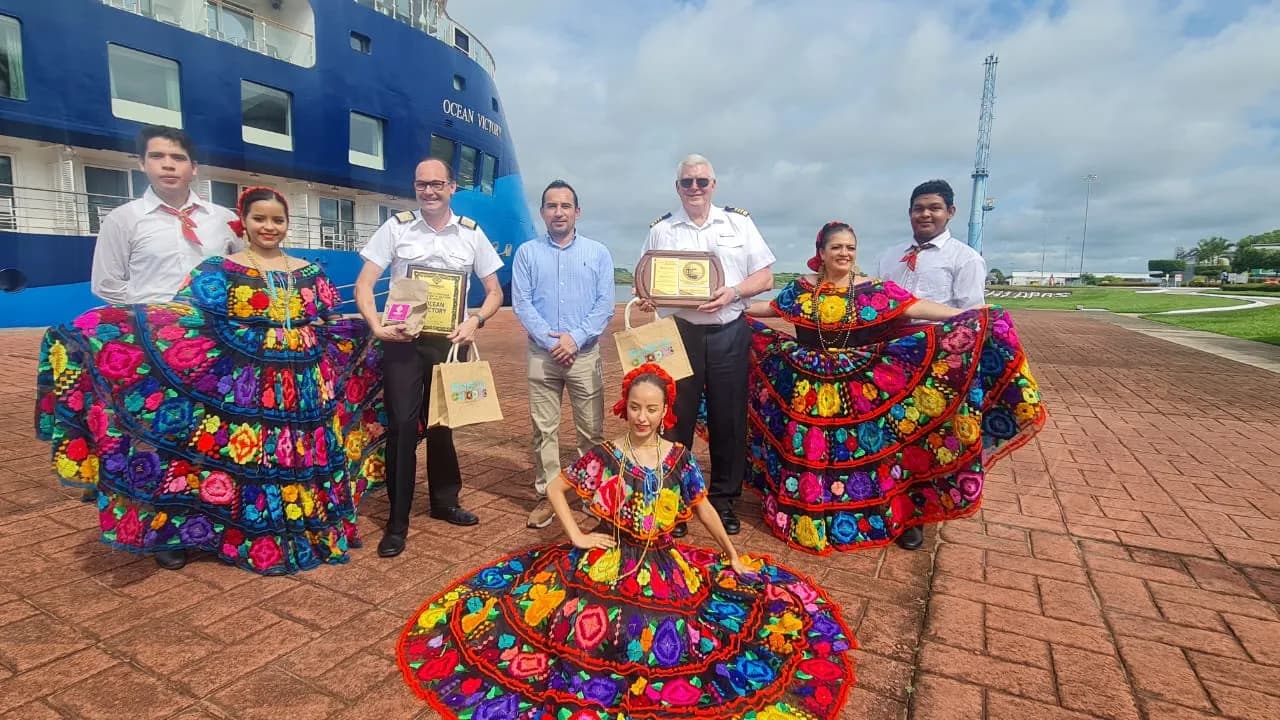 INICIA TEMPORADA DE CRUCEROS EN PUERTO CHIAPAS, CON LA LLEGADA DEL OCEAN VICTORY