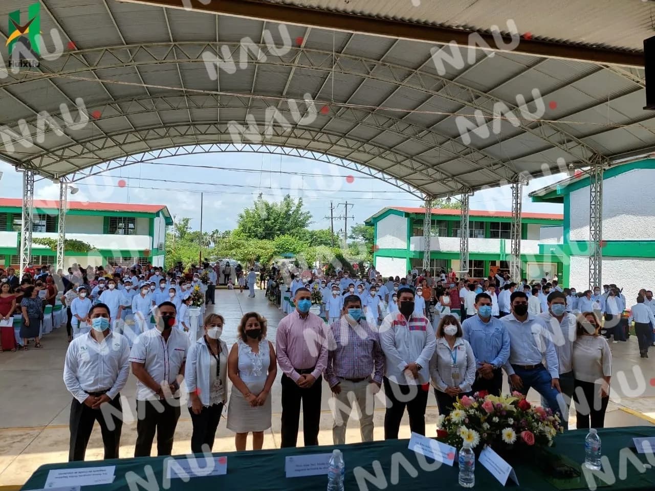 ASISTE ALCALDE CARLOS EDUARDO SALAZAR GAM A CLAUSURA DE FIN DE CURSOS DEL PLANTEL CONALEP HUIXTLA.
