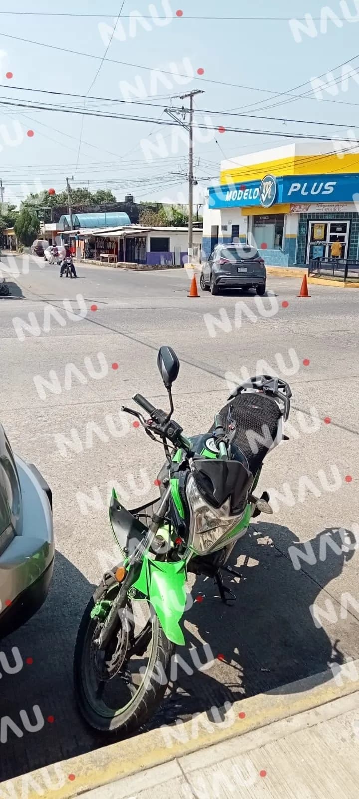 Motociclista Resulta Lesionado en Choque con Vehículo en Tapachula, Chiapas.